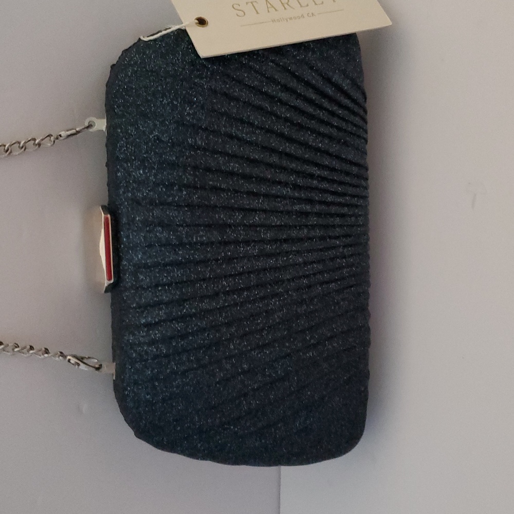 NWT Starlet Navy Sparkle Clutch - Picture 2 of 9
